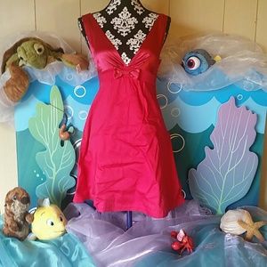 Hot Pink summer cocktail formal dress